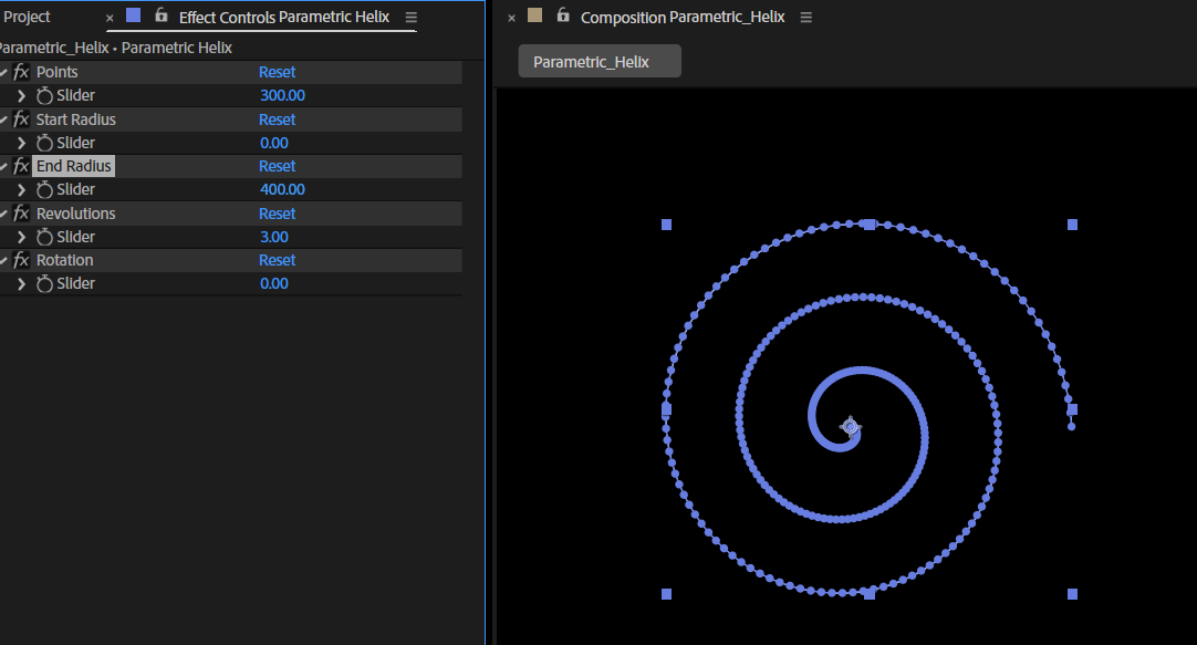 Parametric Spiral Usign Expressions - Pixel N Pixel