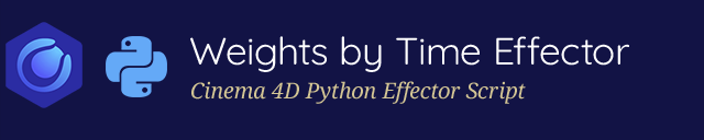 Weights by Time Effector: Sequencing Motion in Cinema 4D